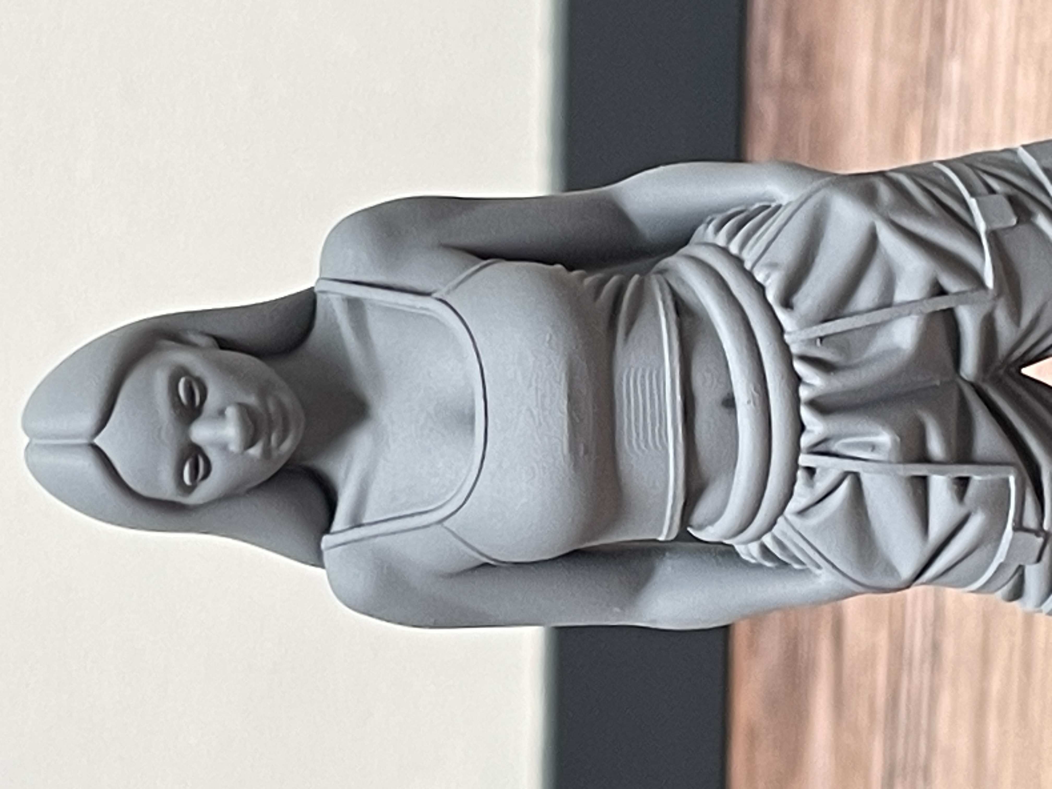 Rendu figurine après préparation de surface