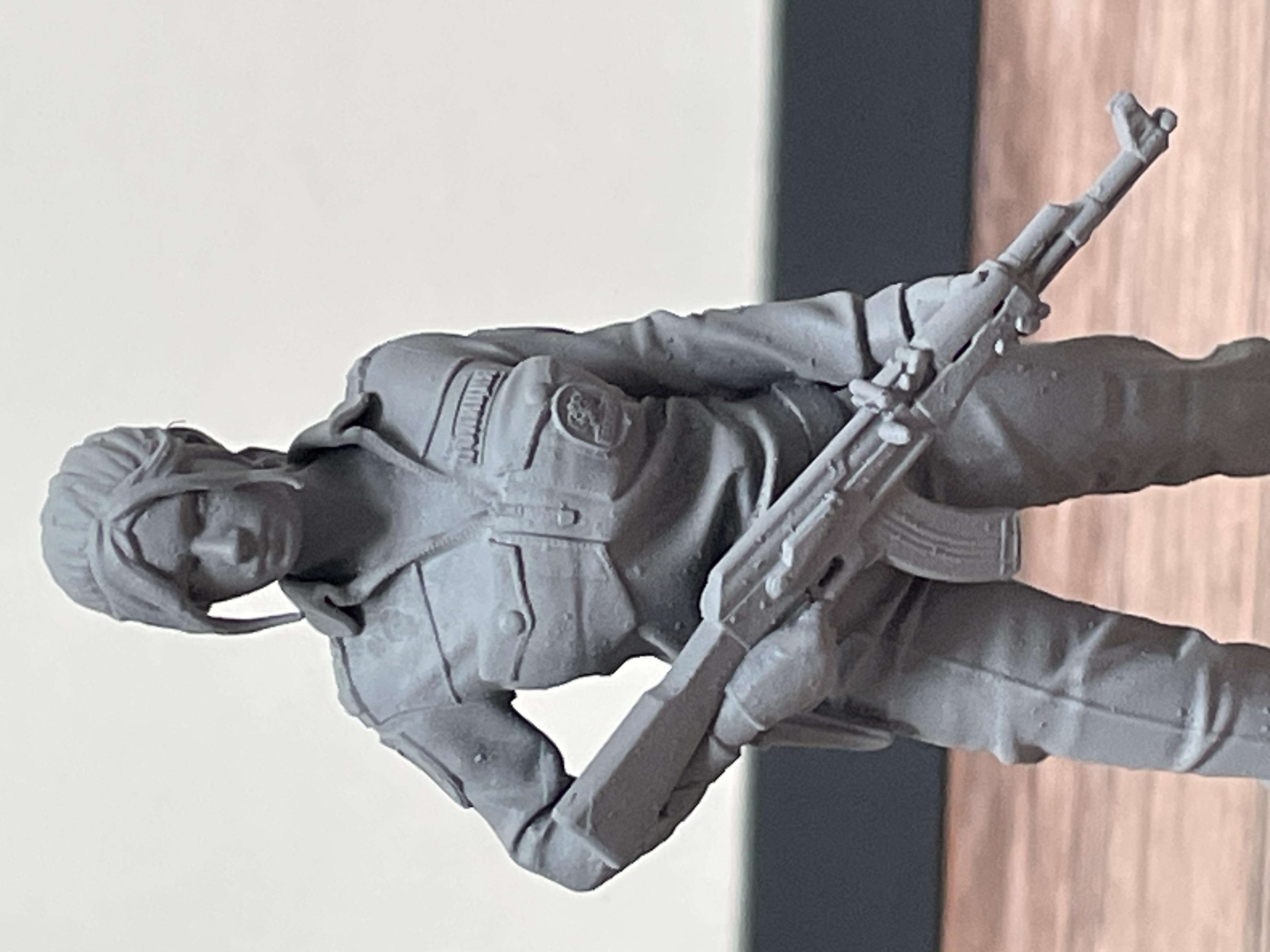 Rendu figurine après préparation de surface