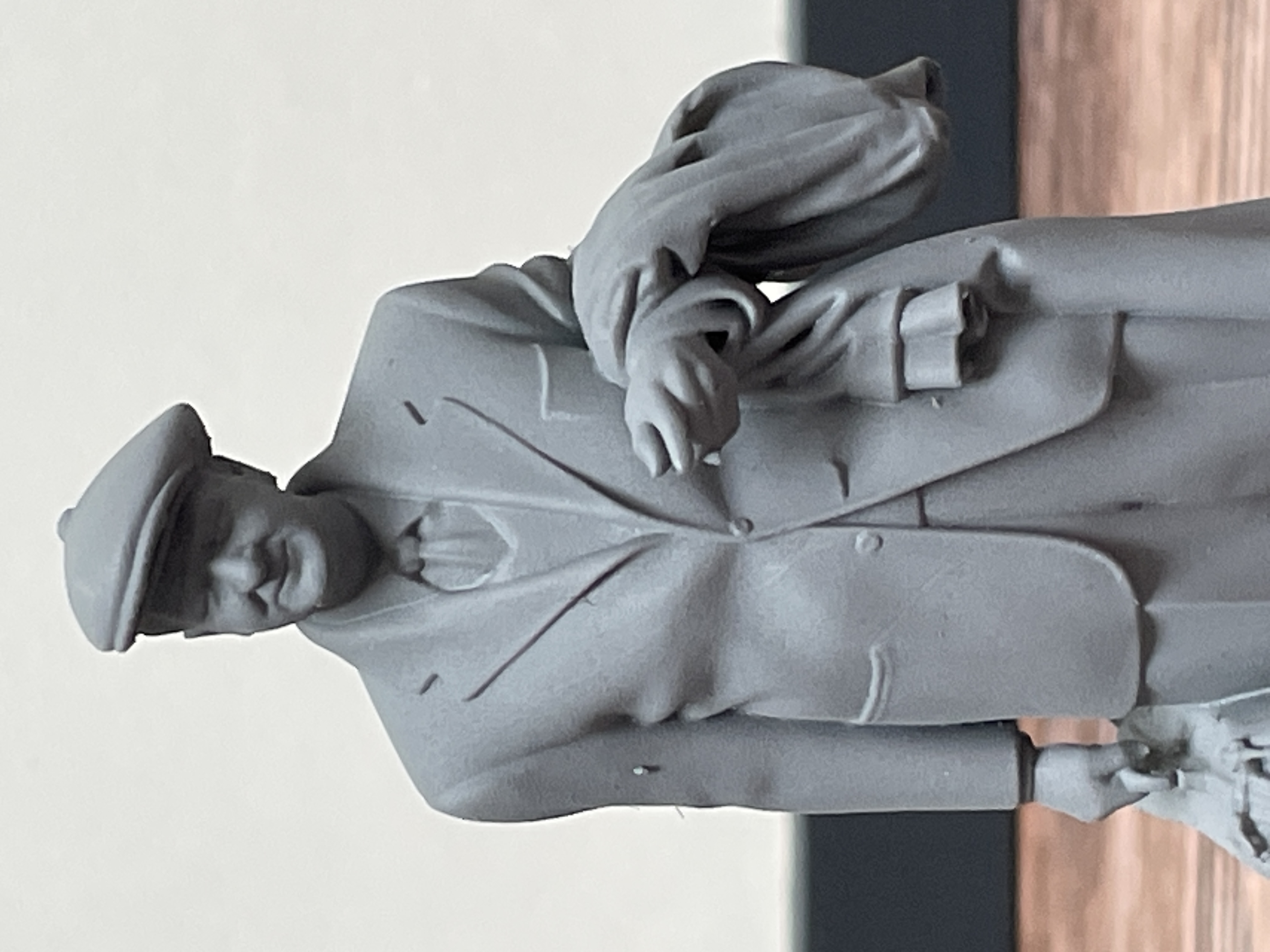 Rendu figurine après préparation de surface