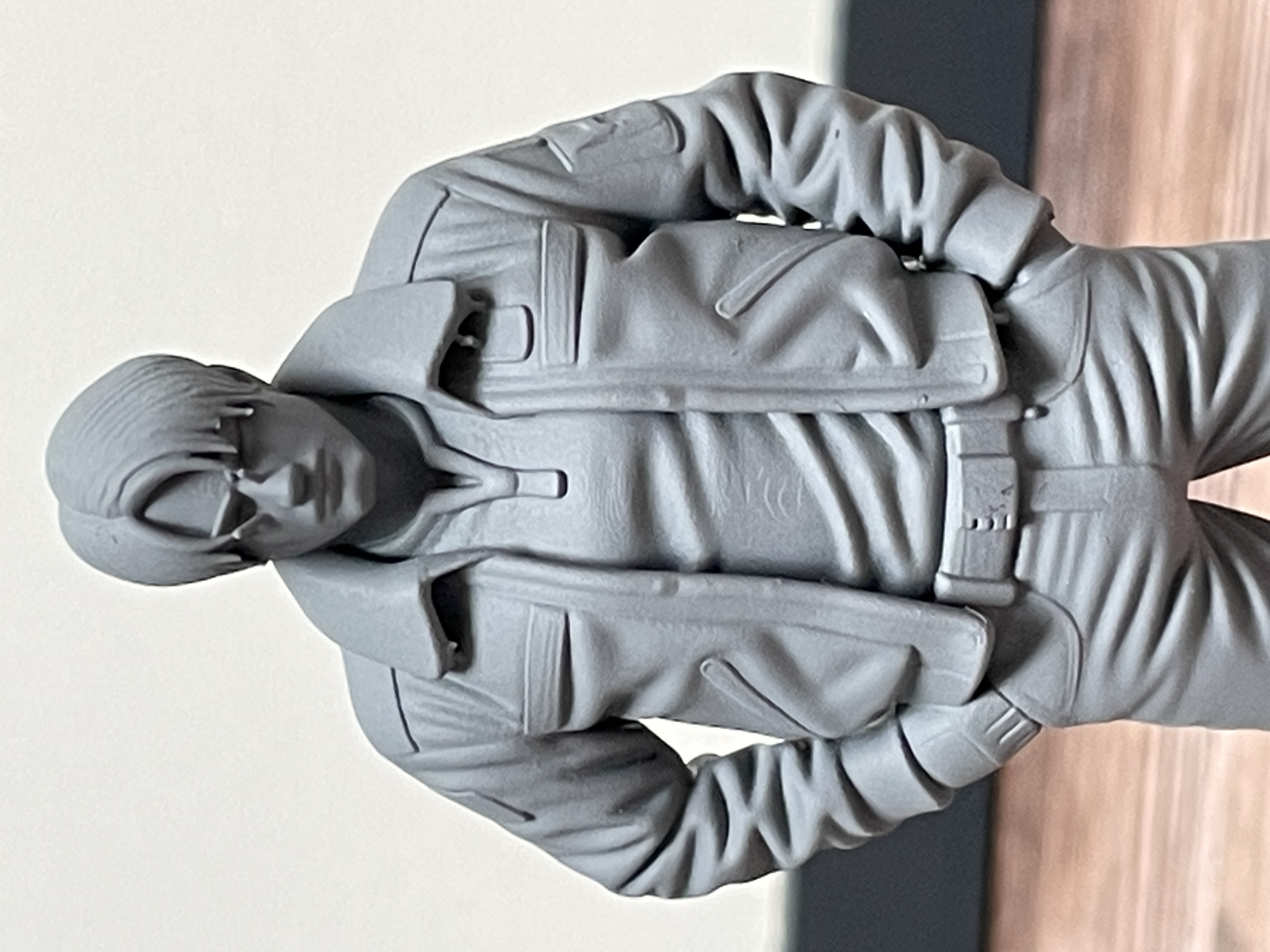 Rendu figurine après préparation de surface