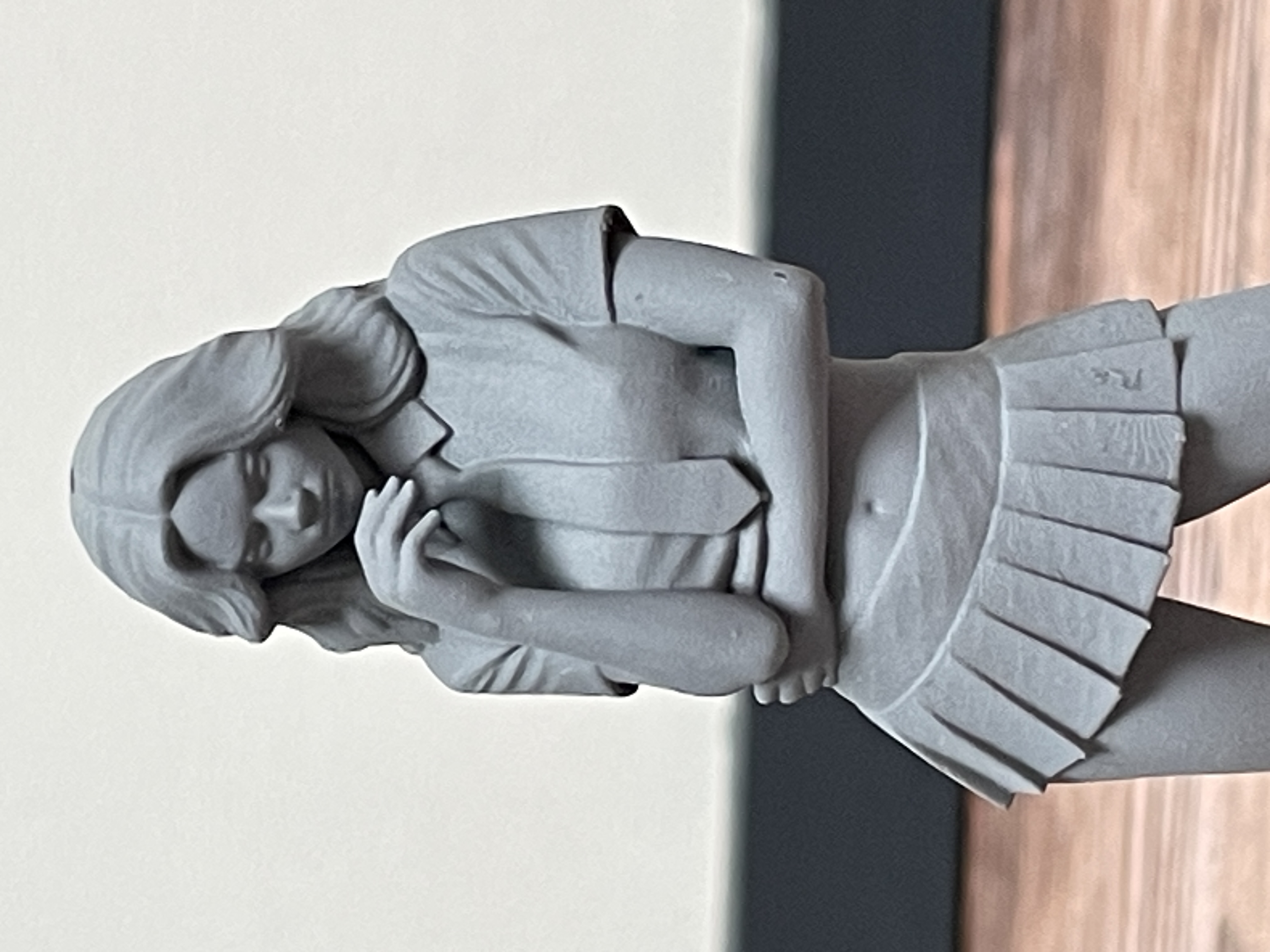 Rendu figurine après préparation de surface