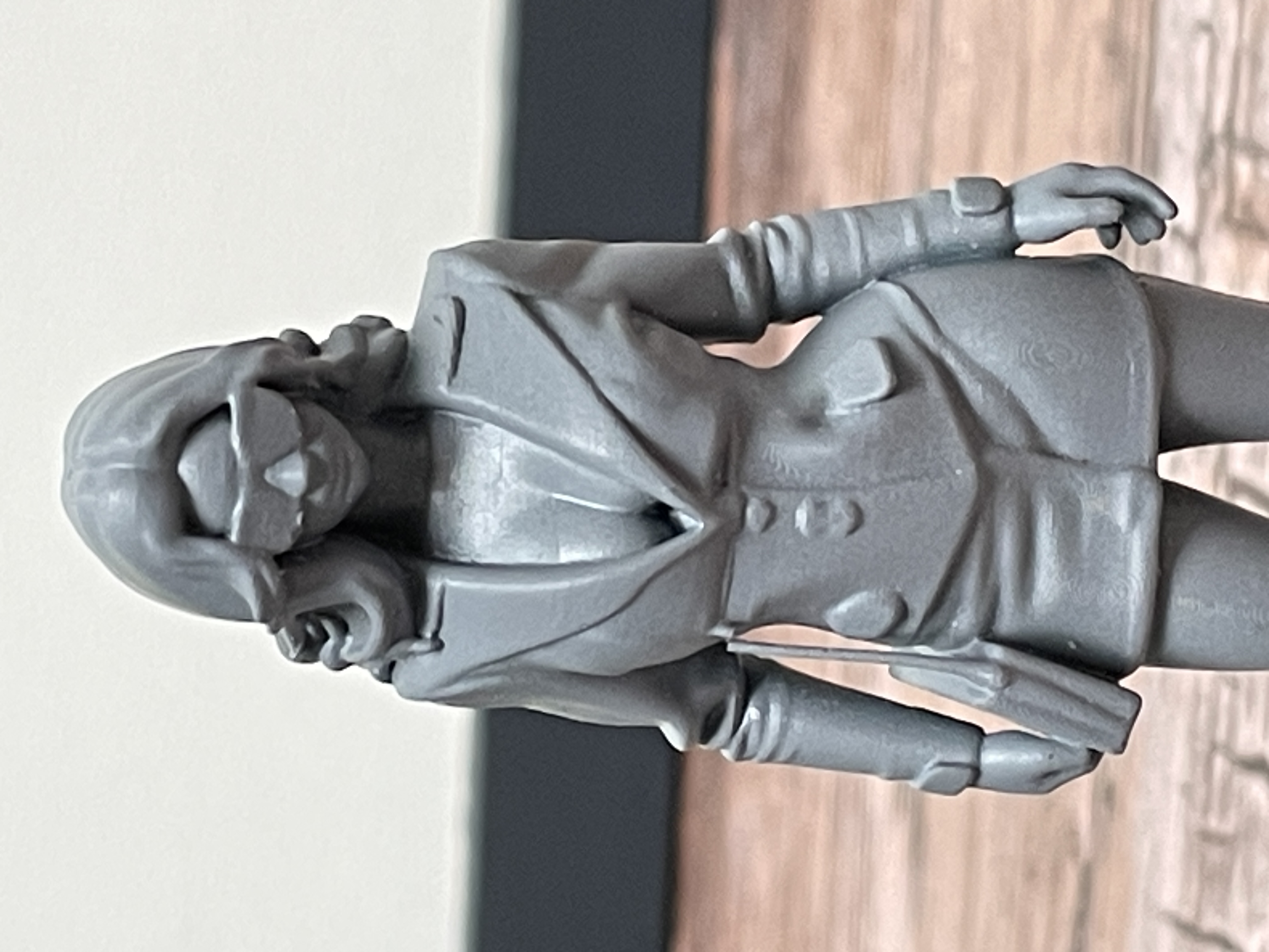 Rendu figurine après préparation de surface