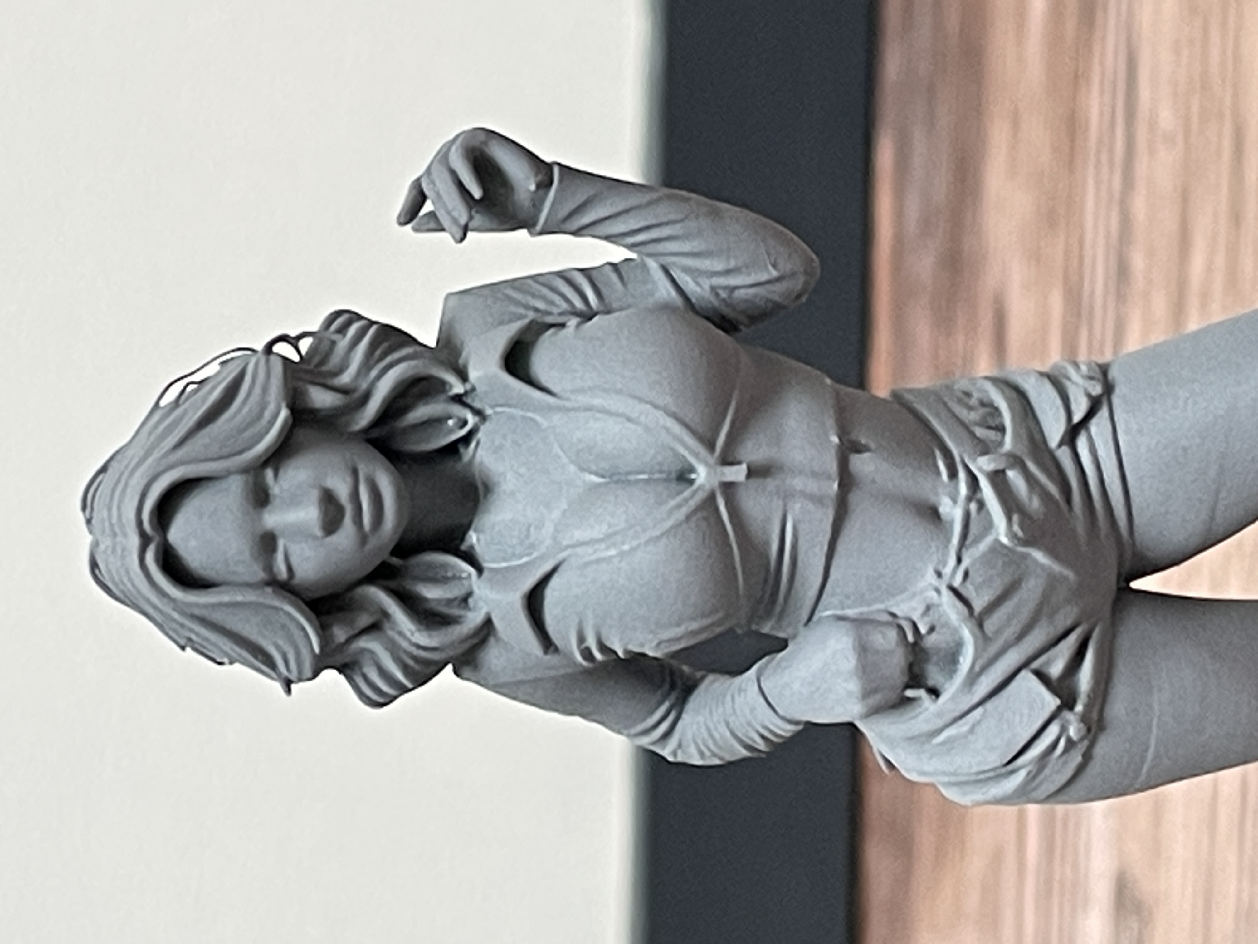 Rendu figurine après préparation de surface