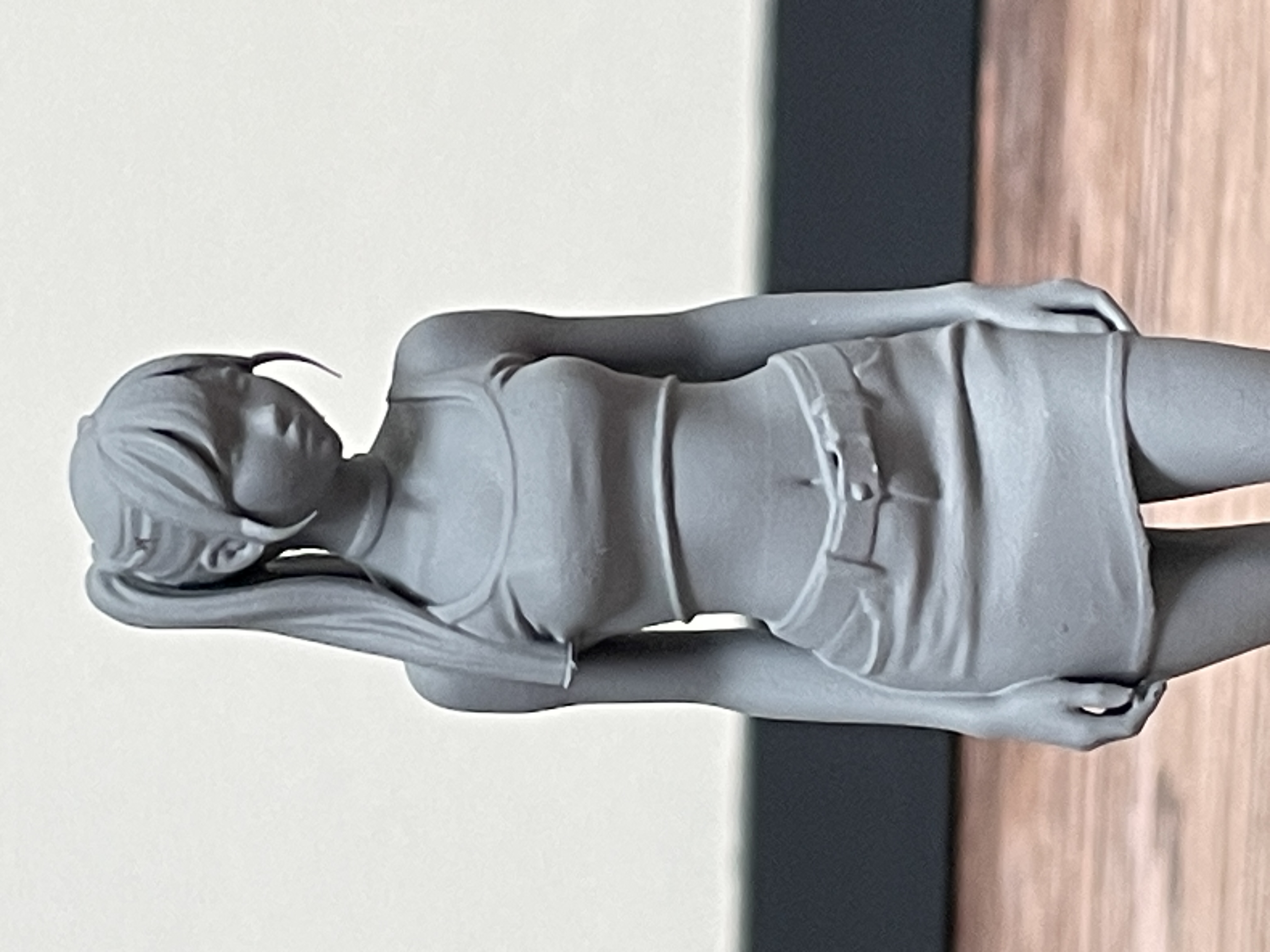 Rendu figurine après préparation de surface