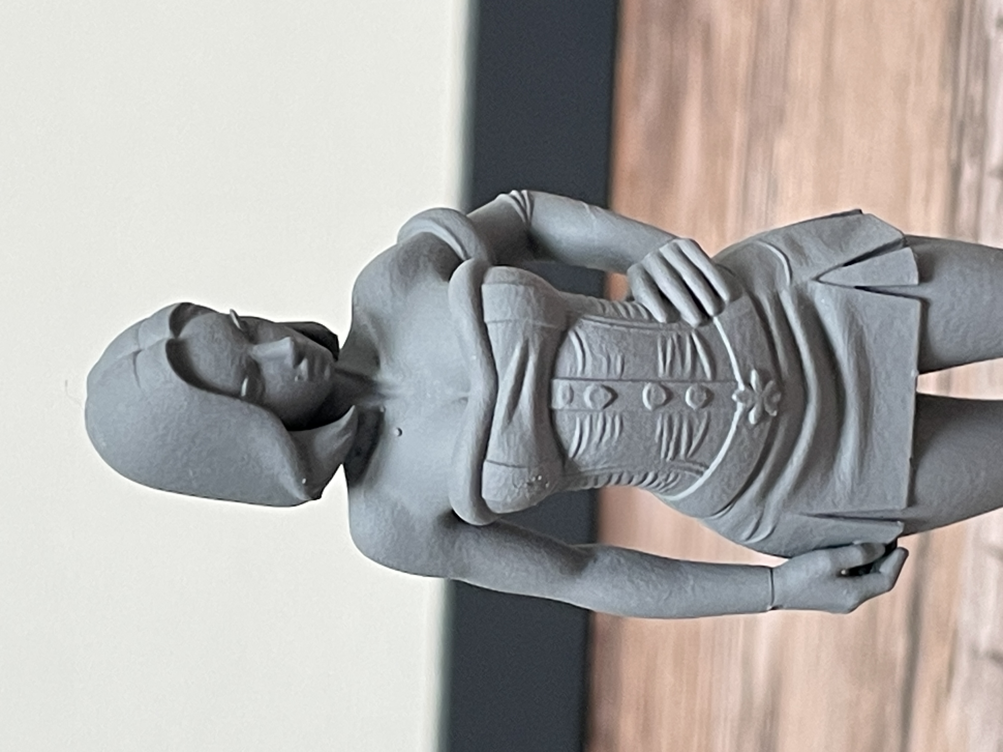 Rendu figurine après préparation de surface