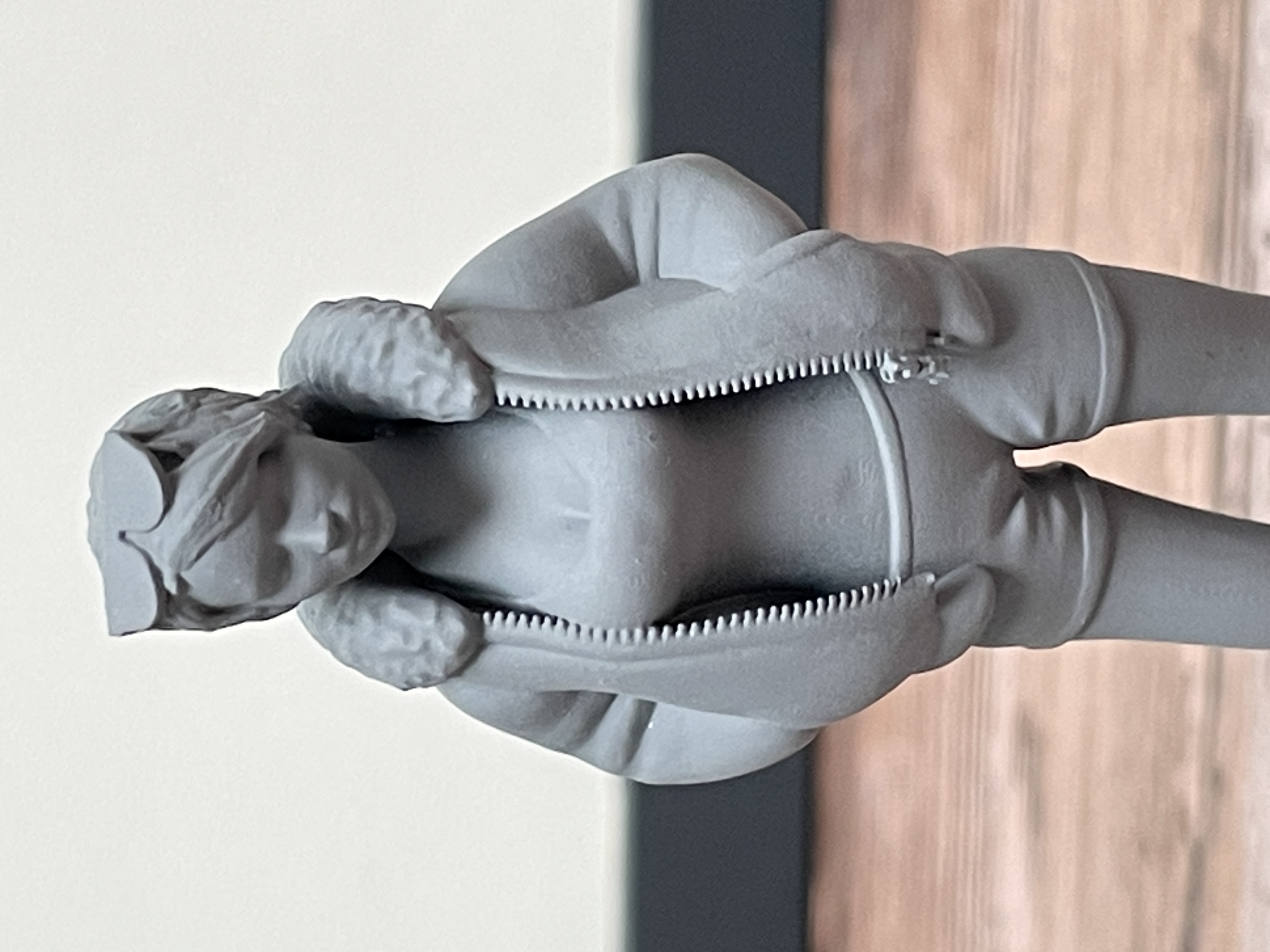 Rendu figurine après préparation de surface