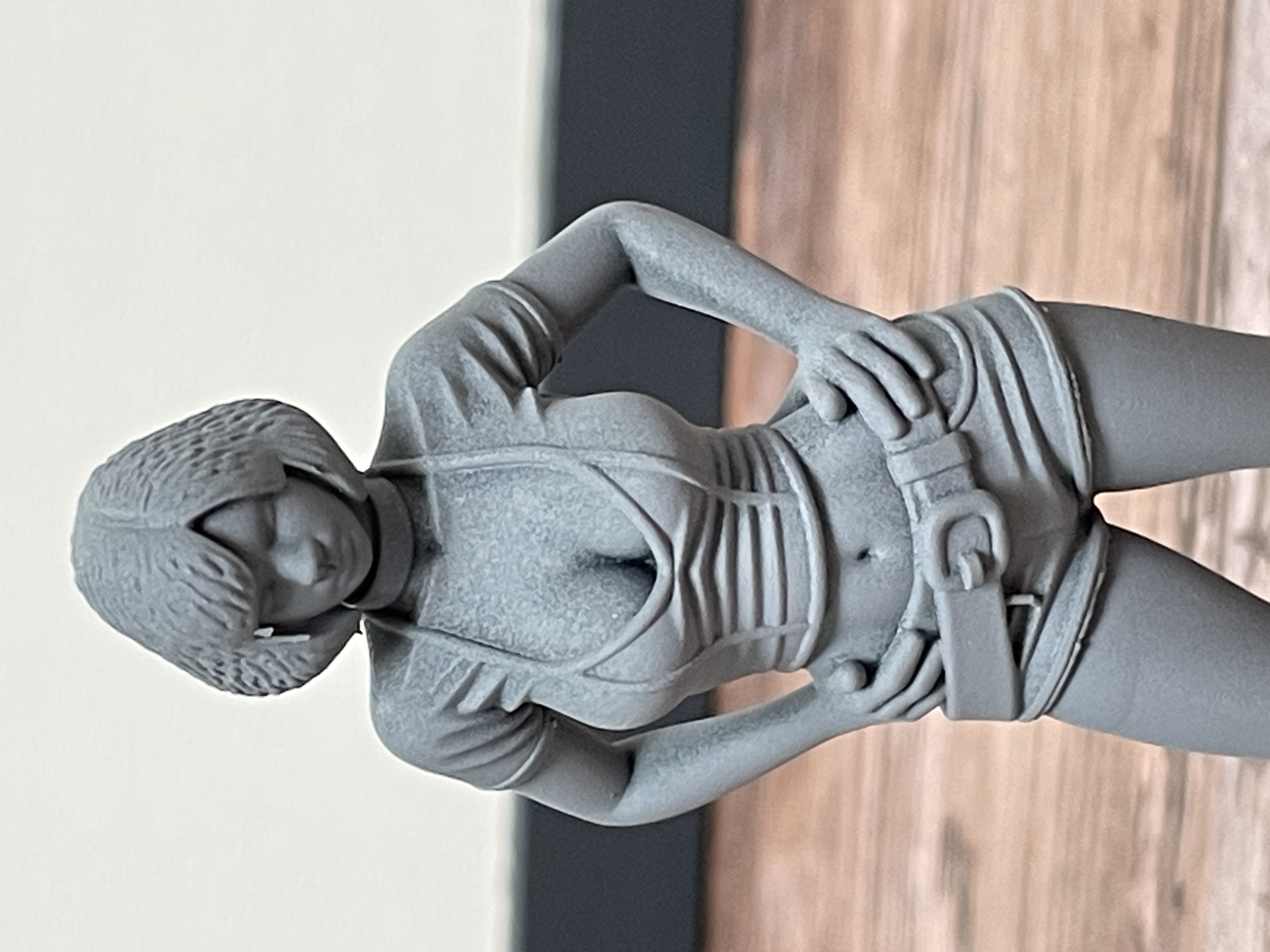 Rendu figurine après préparation de surface
